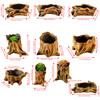 Garden Vintage Wood Look Flower Pots Imitation Planter Enhancing Plant Beauty for Succulents Enhancing Natural Aesthetic