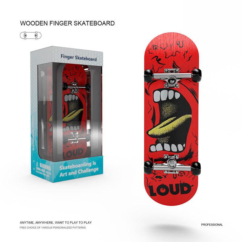 Finger Skateboard Toy Boy Gift Fingertip Skateboard Professional Grade With Bearing Double Rocker
