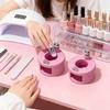 360° Rotating Cat Eye Nail Magnet Wand | N40 Strong Magnet | Professional Nail Art Tool for Cat Eye Gel Polish Pink/White
