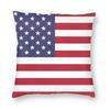 VS Australië Vlag Print Kussenhoes Super Zacht Kort Pluche Kussenhoezen 45*45 Sierkussenhoes Bank Woondecoratie Kussensloop