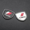 Car Styling 3D Meta Auto Door Shield Emblem Car Body Badge Sticker For TRD TOYOTA Crown Reiz Corolla Prada Yaris Vitz Camry GT86