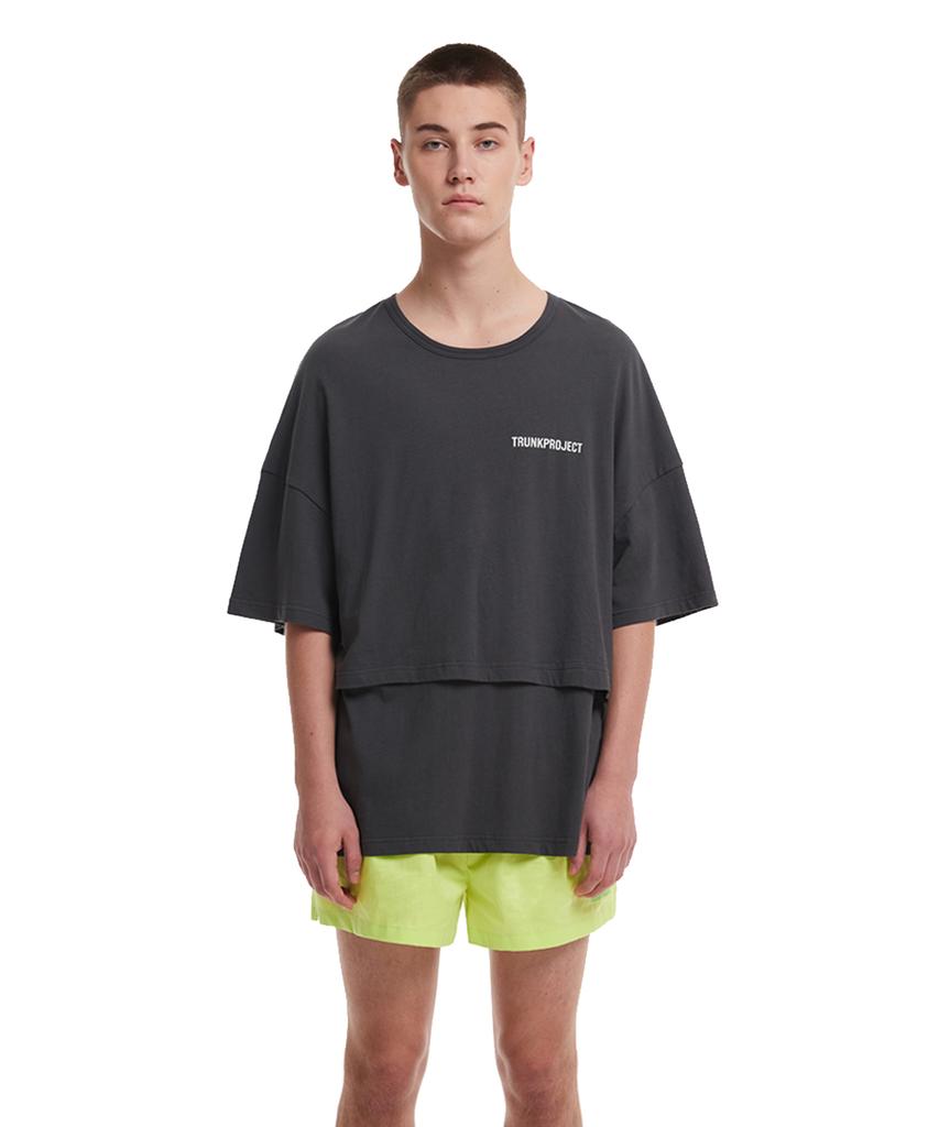 TRUNK PROJECT Layered T-Shirt_Grey