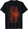 House of the Dragon Fire and Blood Sigil T-Shirt