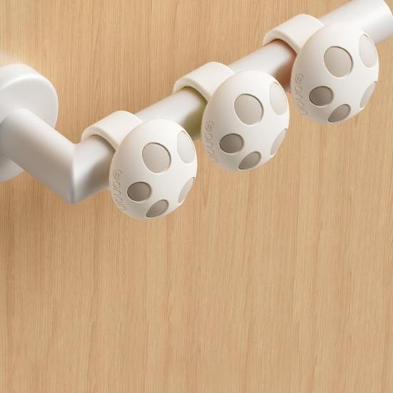 Lot de 3 butées de porte en silicone, en forme de champignon, protection murale, anti-collision