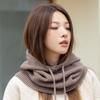 New Ear Protection Knitted Hooded Cap Windproof Warm Beanie Hats Drawstring Hooded Full-envelope Cap Unisex