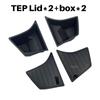 For 2024 Tesla Model 3 Highland Rear Trunk Left Side Storage Box with Cover Tail Boot Organizer Partition Decoration Accessories