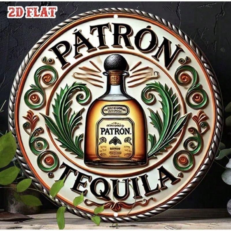 Vintage Patron Tequila Mexicana Bar Metal Wall Poster for Garage