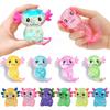 Cute Squishy Salamander Glitter Stress Relieving Squishy Soft Relief Ball Decompression Squeeze Birthday Party Fidget Gift Presents