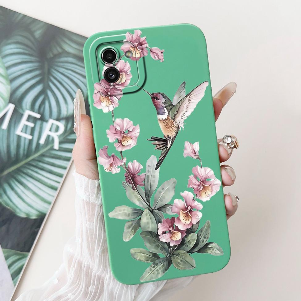 For Samsung Galaxy A03 Case Cover Luxury Fashion Flower Kawaii Cute Shockproof Phone Case For Samsung SM-A035F SM-A035M SM-A035G