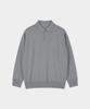 BIRBANTE Soft Washable Line Collar Knit - Gray