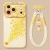 Star mobile phone case with lanyard, suitable for iphone17 Apple 16promax silicone 15 high-end niche 14 sets