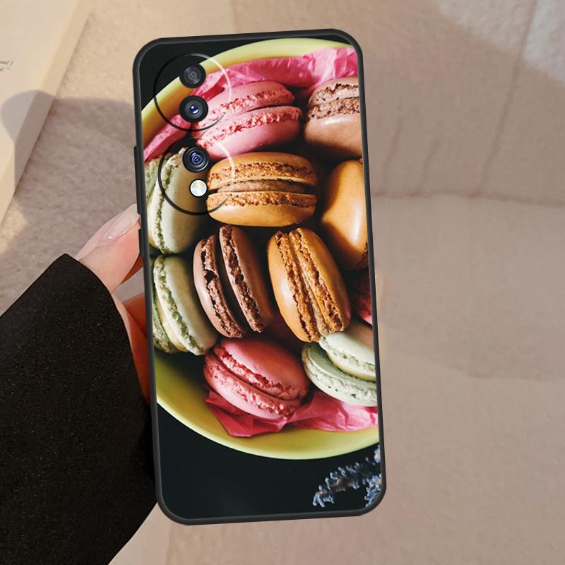 Dessert Ice Cream Macaron Food For Honor Magic 7 Pro 5 6 V5 Case For Honor 200 400 50 70 90 Lite X8a X8b X9a X9b X9c Cover