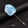 Handmade Multi-Color Rose Fabric Brooch Pin for Men's Suits - Korean Style Accessories