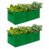 Fabric Raised Garden Bed,Square Garden Flower Grow Bag Vegetable Planting Bag Planter Pot with Handles