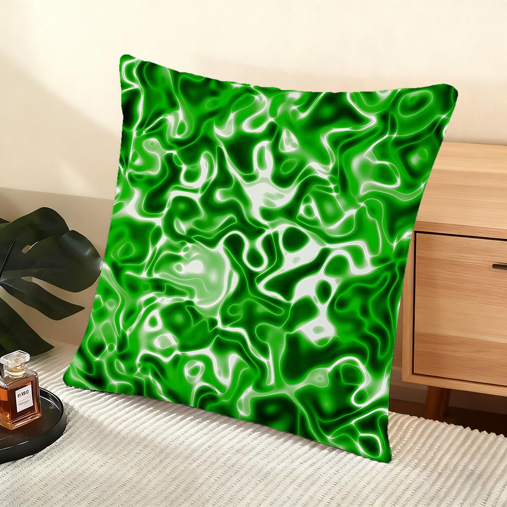 Fluid Wave Art Cushion Cover Soft Short Plush Pillow Cover Smooth Cozy Texture Aesthetic Cushion Case Home Decor