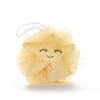 Adorable Ribbon Fruit Bath Scrubber: Large Anti-Scattering Shower Pouf for Back Scrubbing