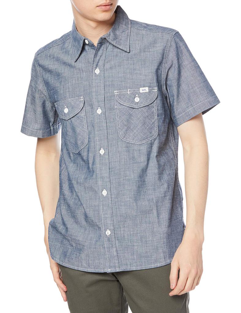 Lee Men's Chambray Short Sleeve Shirt