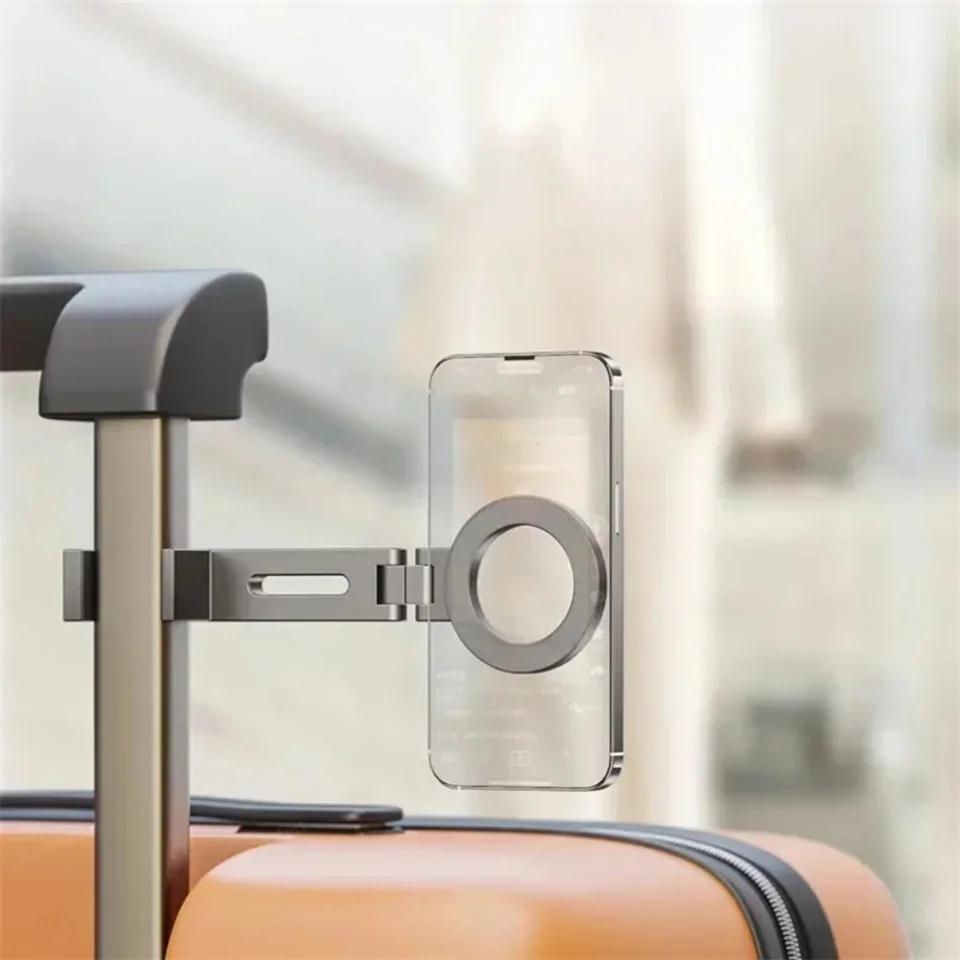 Adjustable Universal Magnetic Phone Holder Travel Essentials Flexible Rotation Hands Free Airplane Phone Mount Seat Phone Stand