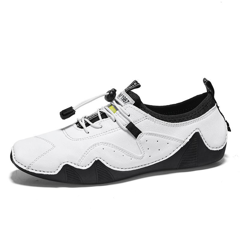 Fashion Men Casual Sneaker Outdoor Breathable Flat Bottomed Lazy Driving Fashion Motorcycle Brand Shoes Sapatos Formais Masculinos