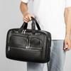 Herrenhandtasche für Geschäftsreisen, große Kapazität, Herrentasche aus echtem Leder, multifunktionaler Cross-Span-Rucksack