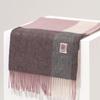 RECLOW RECLOW LAND 100% Cashmere Check Muffler Pink Gray