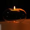 Transparent Glass Candle Holder Round Candlestick Wedding Dinner Table Decoration Bar Party Christmas Decoration Light Holder