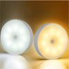 LED Motion Sensor Night Light USB Rechargeable Bedside Night Lamp Dimmable For Kitchen Cabinet Wardrobe Bedroom