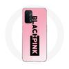Hülle für Oppo A54 5G Blackpink K-Pop Gruppe Logo Schwarz Rosa Rosa Hintergrund