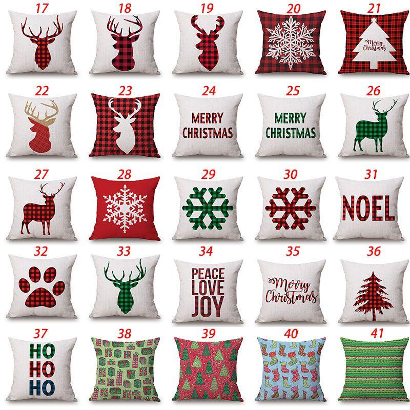 Festive Merry Christmas Xmas Gift Designed Throw Pillow Case Cover Cushion 18 X 18 Inch Versatile Decoration For Living Spaces
