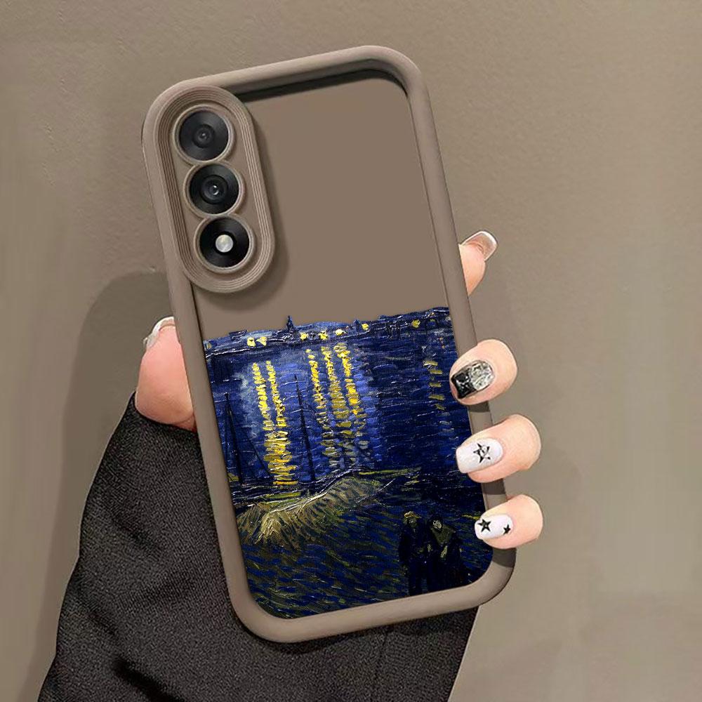 The S-Starry Night Art Phone Case For Samsung Galaxy S26 S25 S24 S23 S22 S21 FE S20 ULTRA PLUS TPU Case Funda Capa Shell Cover