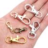 10pcs/bag Retro Alloy Keychain Lobster Clasp Hooks Swivel Split Key Ring For Dog Chain Bag Key Pendant Connector Accessories