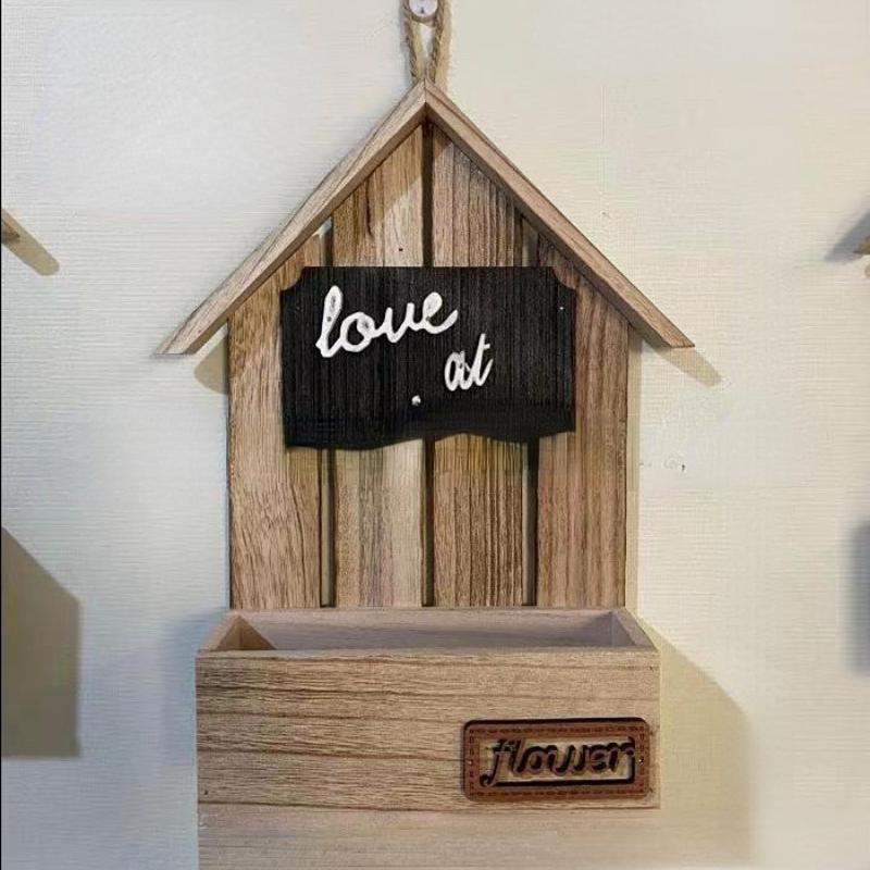 Wood Wall Mounted Shelf Plant Flower Pot Rack Home Decoration Plant Flower Pot Shelves Room Decoration