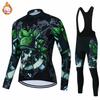 Skull Men   Team Bicycle Clothing Fleece Road Bike Shirt Bike Clothing MTB Maillot Ciclismo Culotte  Winter Warm Cycling Clothing Set