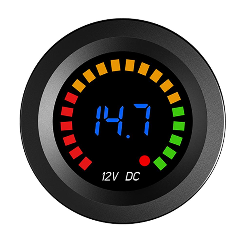 LED Digital Color Display Voltmeters DC 5-36V Car Motorcycle Volt Panel Meter for Outdoor Personal Car Decoration