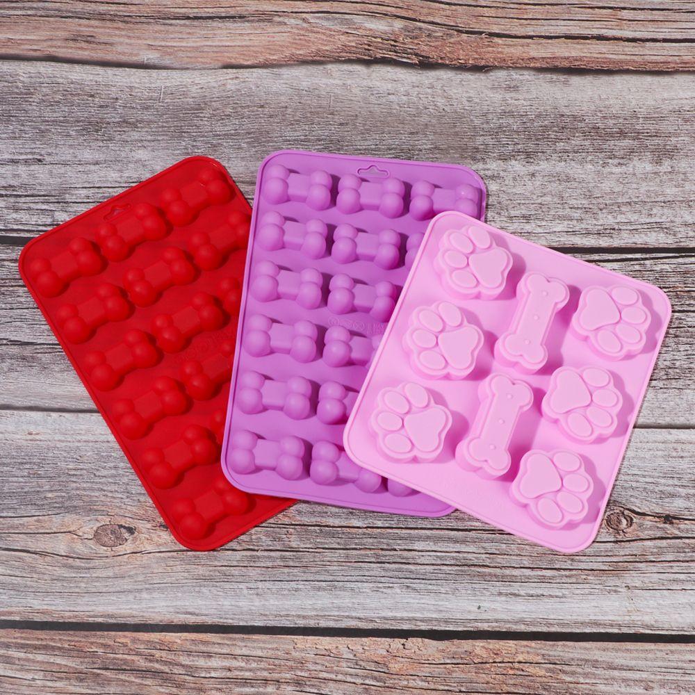 Shape Puppy Dog Paw Candy Cookies Silicone Molds Cake Making Ice Cube Tray Chocolate Baking Mould