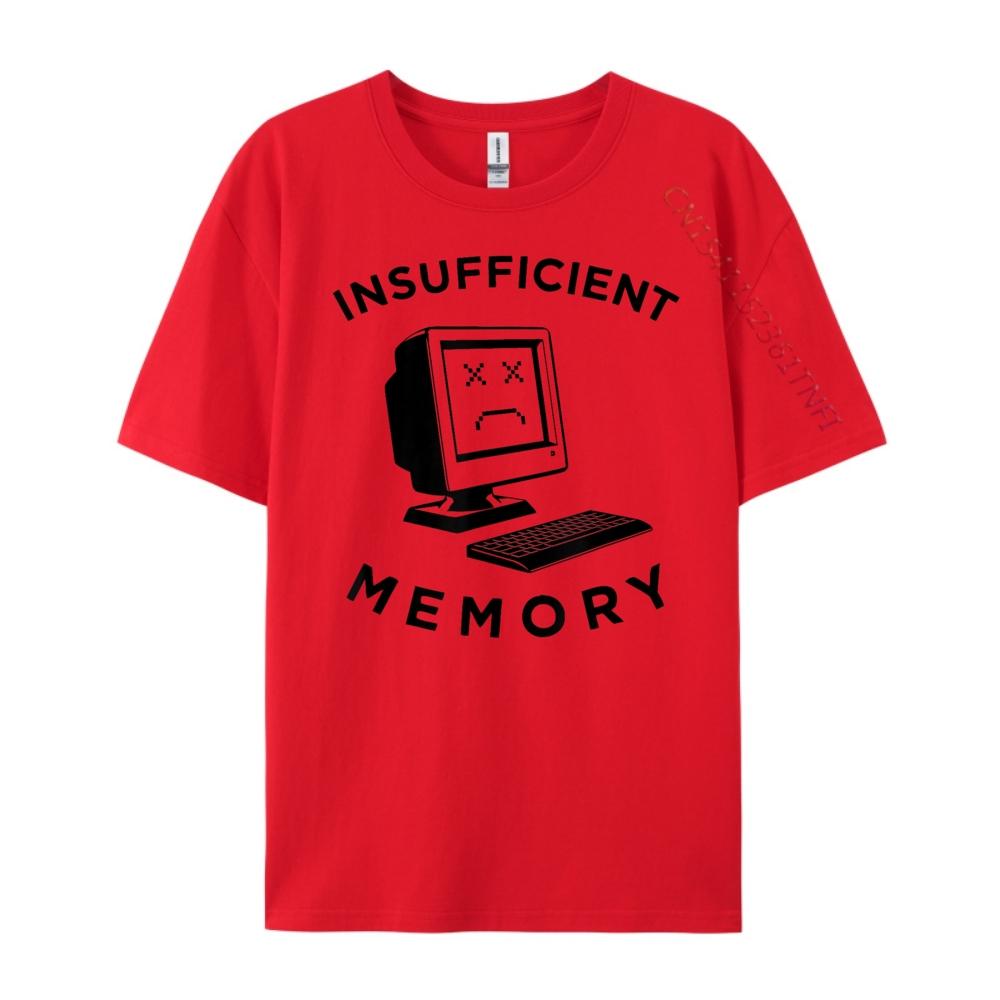 Insufficient Memory Computer Old Desktop 3d Printed T Shirts Tops Punk Style