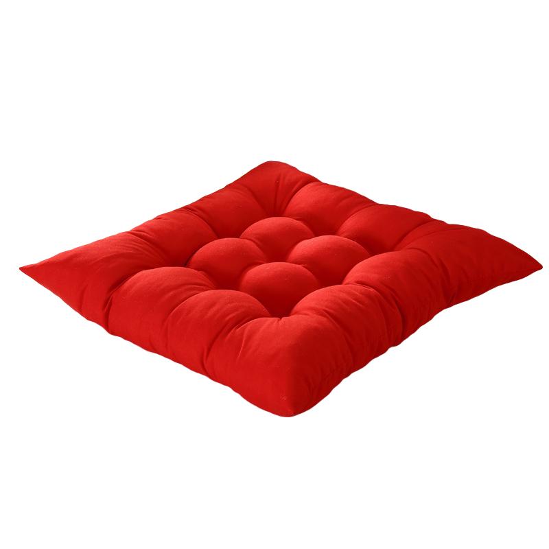 1PC Chunky Solid Color Polyester Home Decoration Chair Cushion Home Textile Cushions Soft Square Thick Seat Pads Garden