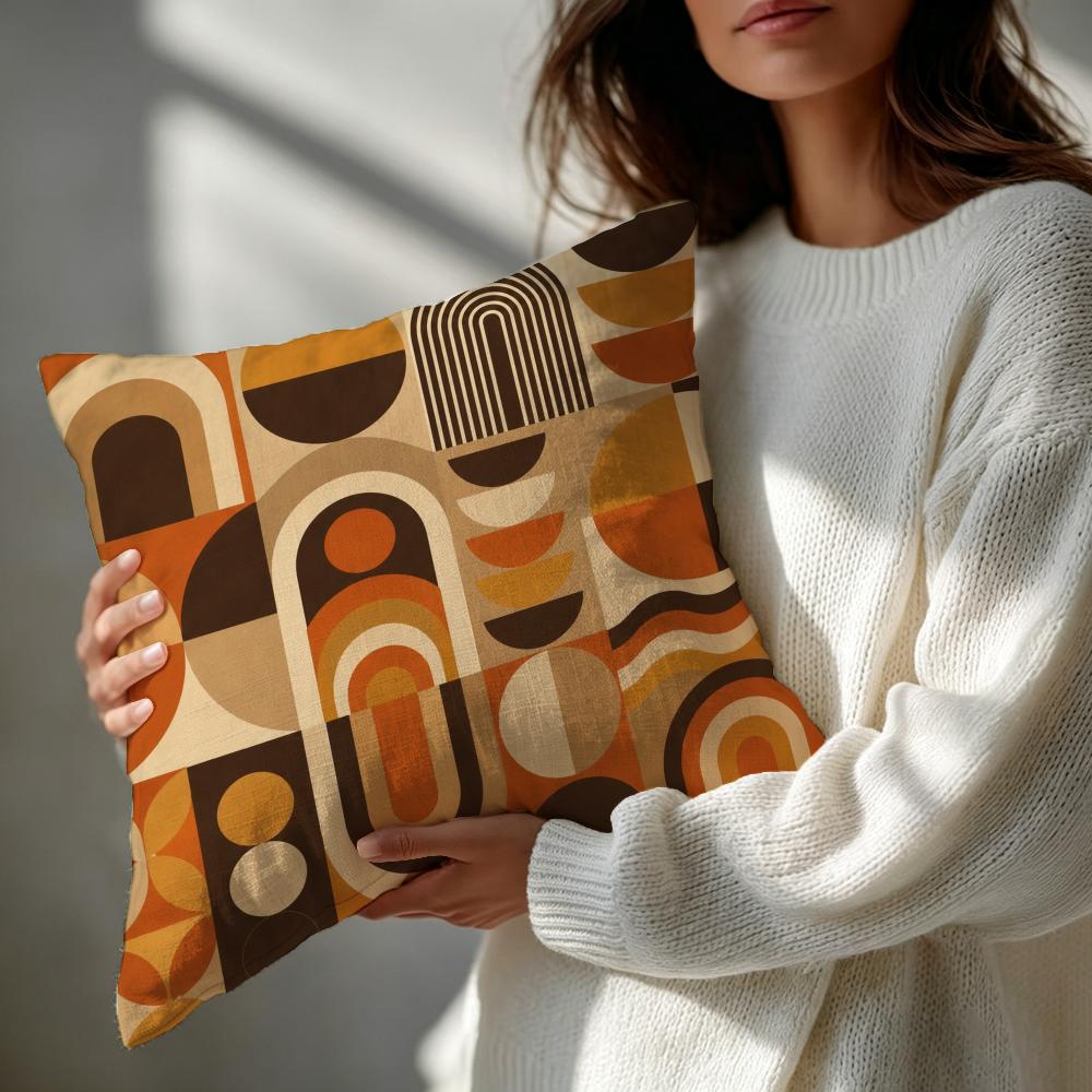 Pattern Ss Retro Geometric Cushion Cover Patterned Cushion Cover Romantic  Cozy Home Sofa Decoration