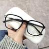 Trendy Anti Blue Light Myopia Glasses Women Square Frame Clear Lens Unisex Minus Diopter Near Sight Eyewear