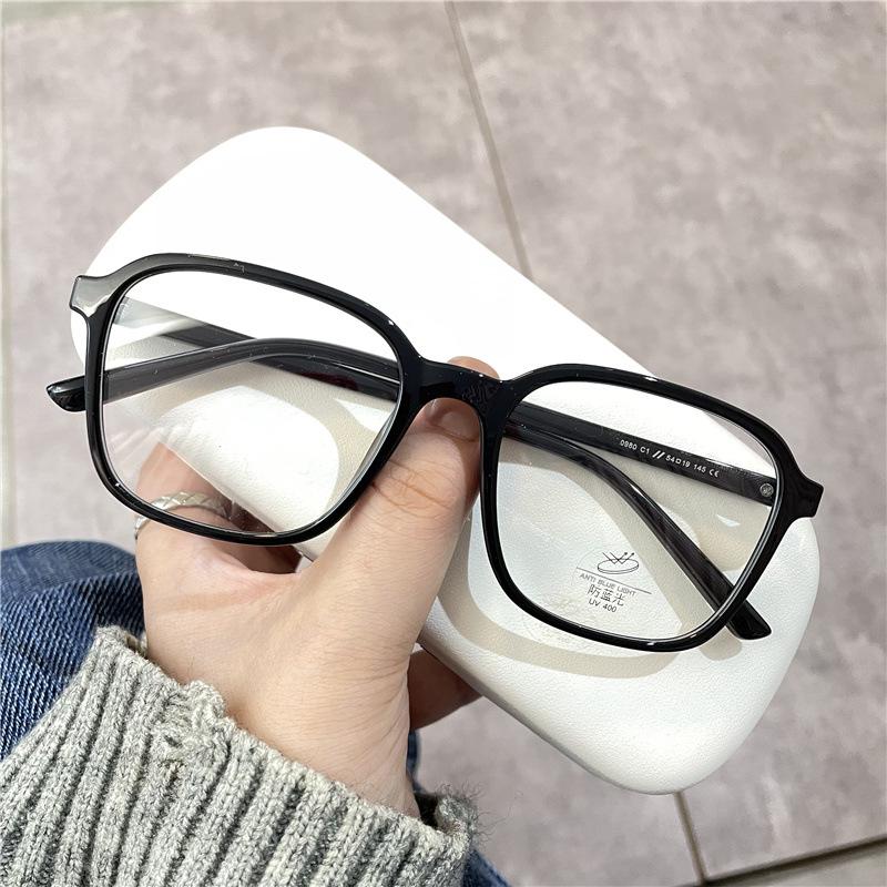 Trendy Anti Blue Light Myopia Glasses Women Square Frame Clear Lens Unisex Minus Diopter Near Sight Eyewear