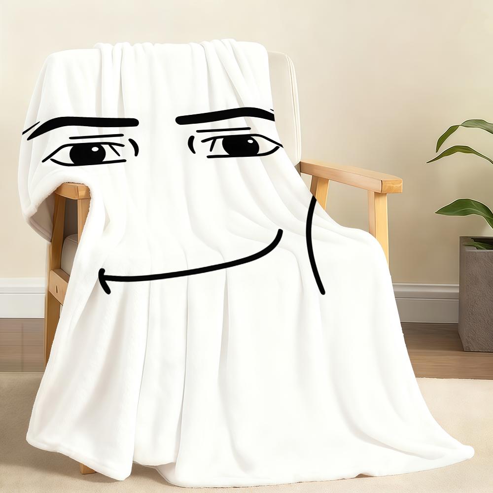 Meme Face Sigma Case Boy Funny Blanket Soft Throw Blanket for Home Bedroom Bed Sofa Picnic Travel Office Rest Cover Blanket Gift