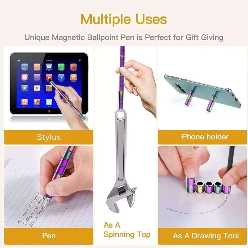 Creative Multi-functional Magnetic Pen For Stress Relief Innovative Design For Writers