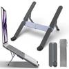 Portable Aluminum Alloy Laptop Stand Lightweight Foldable Tablet Stand Height Adjustment Adjustable Angle Laptop Holder
