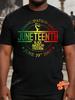 Juneteenth African American Freedom Black History June 19 T-Shirt 100%, Machine Washable, Breathable