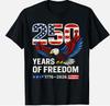 Flag Vintage 250 Years American 1776 2026 250th USA Birthday Gift T-Shirt