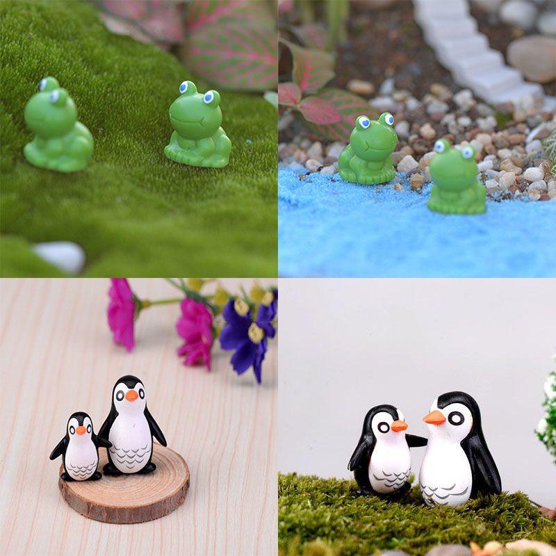 Schattige Pinguïnvader en -zoon Beeldje met Fijne Afwerking en Realistisch Ontwerp