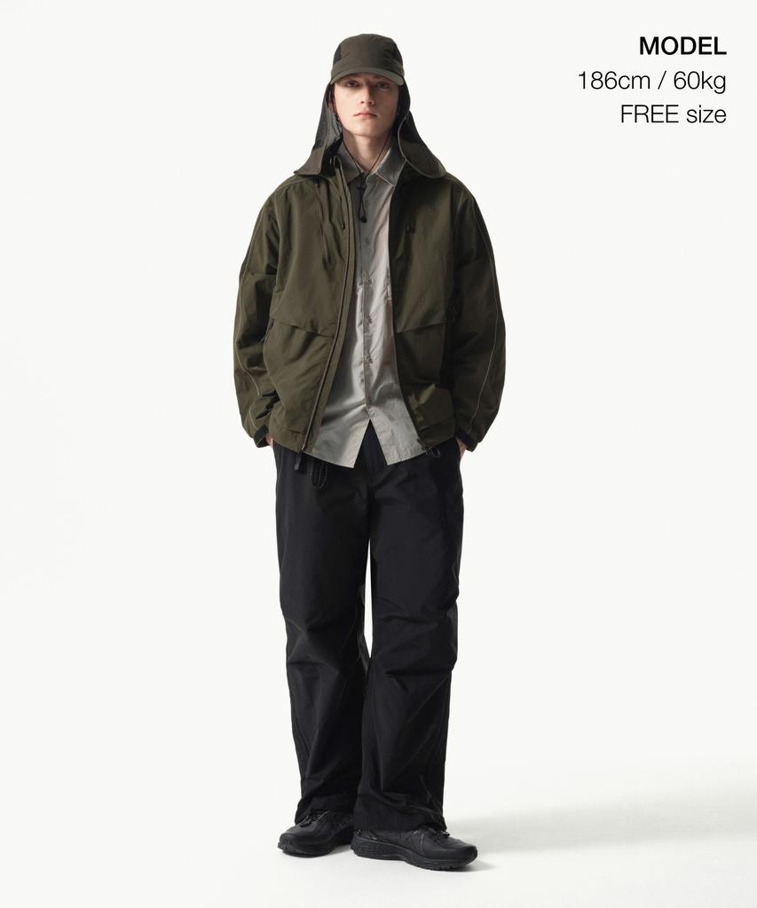 Musinsa Standard [City Leisure] Mesh Long Desert Cap [Mud Grey]