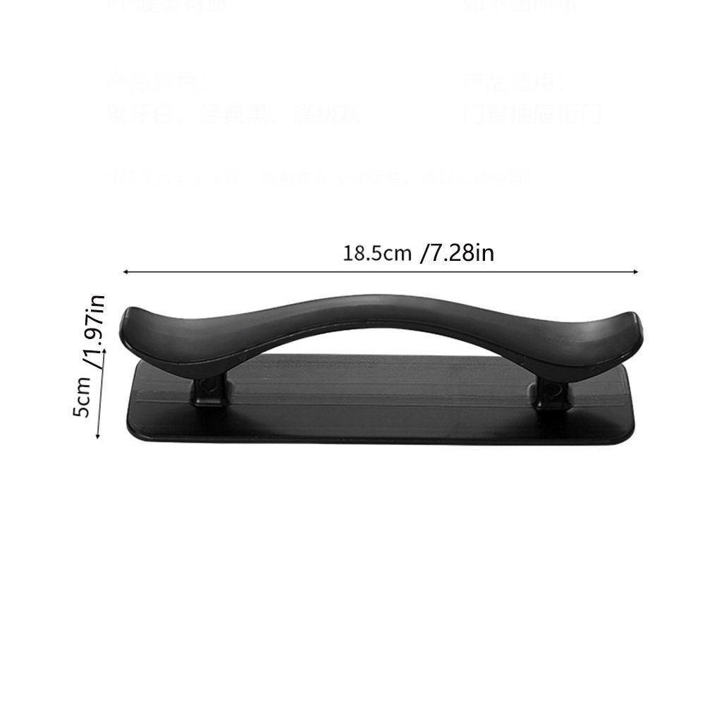Self-adhesive Plastic Door Handle Self-adhesive Cabinet Handle No-Punch Wardrobe Handle
