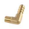 Elbow 90 Deg 1/8" 1/4" 3/8" 1/2" 3/4" NPT Male 3/16-3/4 Inch Hose Barb Tail Brass Pipe Fitting Connector Adapter Water Gas Oil