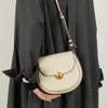 French Cowhide Women Shoulder Bag Light Luxury Commuter Small Square Pack Genuine Leather Tote Crossbody Bags